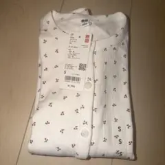 ユニクロ　ポインテールカーディガン　長袖　01 オフホワイト　UNIQLO