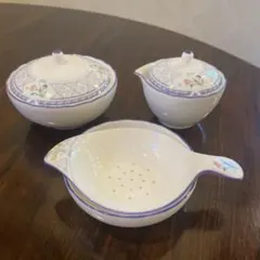 Noritake ボーンチャイナ ティーストレーナー シュガーポット クリーマーのサムネイル