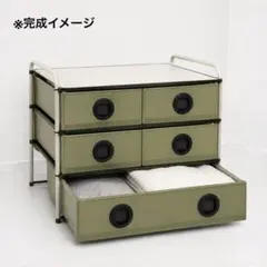 ヨドコウ　チェスト　グリーン収納ケース4段　幅71.5㎝×奥行65㎝×高さ65㎝ ヨドコウ 4段チェスト 衣装収納ケース 道具入71.5㎝×奥行65㎝×高さ65
