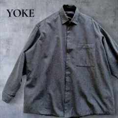 YOKE ヨーク　コーチシャツ　リバーシブル　ブルゾン　グレー　ウール