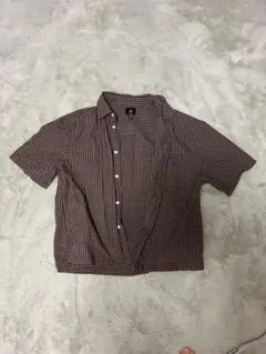 H&M チェック柄 半袖シャツ Mサイズ