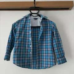 2点セットGapKids チェック柄長袖シャツ 120 男児 2枚セット