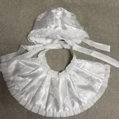お宮参り用ホワイト衣装セット　フードセット