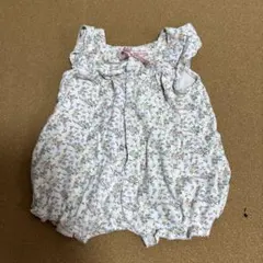 KUMIKYOKU 花柄ロンパース