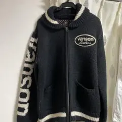 vanson ブラック カーディガン Mのサムネイル