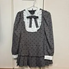 evelyn プリーツティアードミニOP グレー