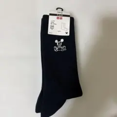 ユニクロ Disney Yu Nagaba ソックス ネイビー 25-27cm