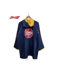 90s 台湾製 Budweiser レインコート リバーシブル 白 紺 L - メルカリ