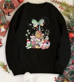 【新品未使用】レディーストレーナー 裏起毛 Lサイズ ブラック スウェット③