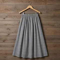 美品 IEDIT グレンチェック ワイドパンツ LT 後ろゴム
