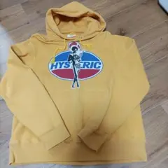 ヒステリックグラマー 90年代 ヴィンテージ イエロー フード付き パーカー