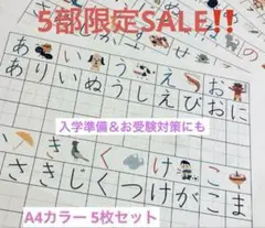【5部限定‼️SALE✨】ひらがな2文字練習⭐️紅福のお手本 980円⇒880円