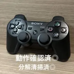 動作確認済◎プレステ3DUALSHOCK 3 ワイヤレスコントローラーブラック⑥