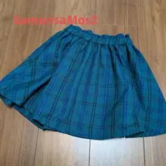 ✦美品✦SamansaMos2　Lagom　キッズ　チェックスカート　Lサイズのサムネイル