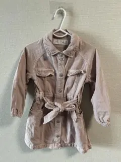 ピンク　長袖ワンピース　zara