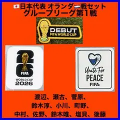ワールドカップ　パッチ　ワッペン　 ユニフォーム　2026 日本代表　マッチデイのサムネイル