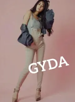 【GYDA ジェイダ】ジップカラースキニーサロペットのサムネイル