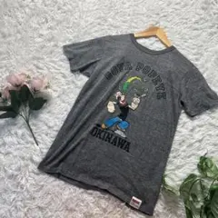 ポパイ　Tシャツ　半袖　グレー　沖縄のサムネイル