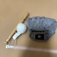 ビルドアベア　ぬいぐるみ　グローブバットボールセット