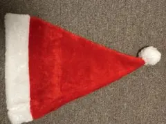 サンタ帽子 赤と白 ポンポン付き