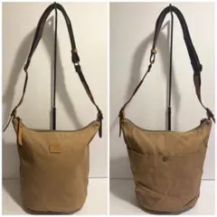 AIGLE/キャンバスレザーショルダーバッグ/SIZE:29×23×15.5cmのサムネイル