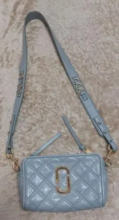 MARC JACOBS スナップショットキルティング ショルダーバッグ グレー