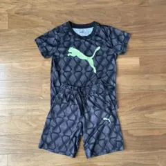 PUMA キッズ サッカーウェア 上下セット ポケット付　130cm ブラック