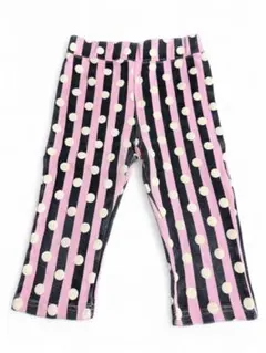 ストライプドット柄ロングパンツ 130cm