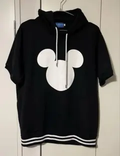 東京ディズニーリゾート ミッキーマウス 半袖パーカー M 黒