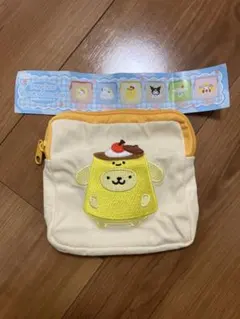 にっこりーノ 純喫茶 スクエアポーチ ポムポムプリン☆サンリオ