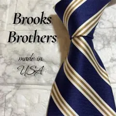 【極美品】ブルックスブラザーズ ネクタイ レジメンタルストライプ ネイビー 定番