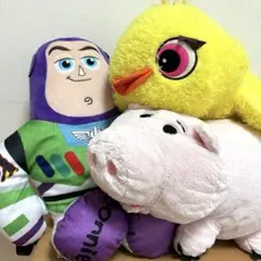 トイストーリー　バズ・ライトイヤー ダッキー　ハム　ビッグ　ぬいぐるみ　セット
