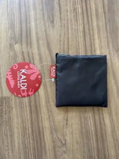KALDI ブラック　黒　いきものがたり　エコバッグ