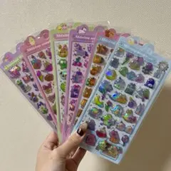 Shining magic シール6枚セット　立体シール　ぷっくりシール