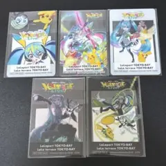 ポケモン 初音ミク ポケミクライブ ららぽーと 特典 クリアカード 全5種