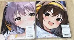2個涼宮ハルヒの憂鬱 ハルヒ 長門有希美少女キャラクター タオル OTAMONO
