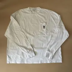 U.S. POLO ASSN. 長袖ポケットTシャツ ホワイト M