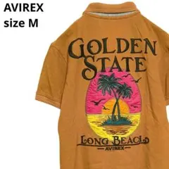 AVIREX アヴィレックス 半袖 ポロシャツ 刺繍ロゴ カリフォルニア 　40のサムネイル