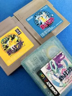 プレミアム♪ ゲームボーイ　ソフト　ポケモン　人気3作品セット　稼働良品