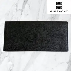 美品✨GIVENCHY ジバンシー 長財布 4Gロゴ 型押し シボ革 札入れ 黒のサムネイル