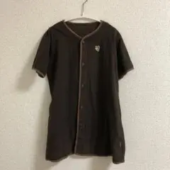 ブラウン スリーパー ボタン付き　アンナニコラ
