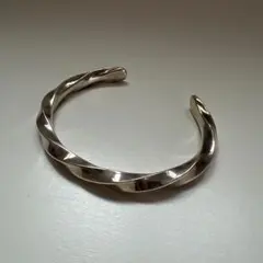 シルバー925 ツイストバングル インディアンジュエリー ナバホ ヴィンテージ