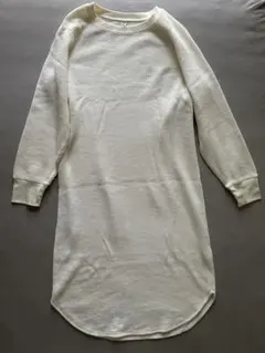 UNIQLO ワッフルクルーネックワンピース　M