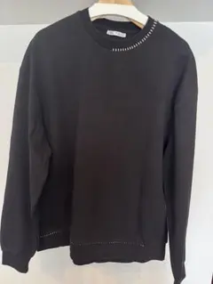 ZARA ステッチデザイン スウェット ブラック Lサイズのサムネイル