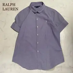 美品♪ラルフローレン ギンガムチェック 半袖シャツ ロールアップ
