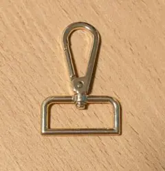 Dカン付きナスカン ゴールド 金 バッグ ベルト 金具 ストラップ 30mm