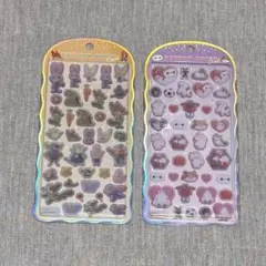 Disney コットンパフィーシール2枚セット