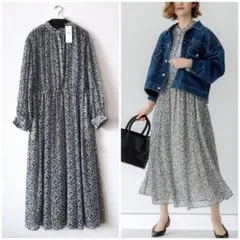 大きいサイズ48＊２３区 フランスSPRINTEX社ワンピース＊自由区ICB組曲