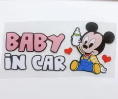即購入OK⭐︎ミッキー　ベビーインカーステッカー　baby in car