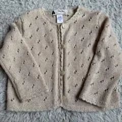 baby Gap ベージュ キラキラカーディガン 80cm